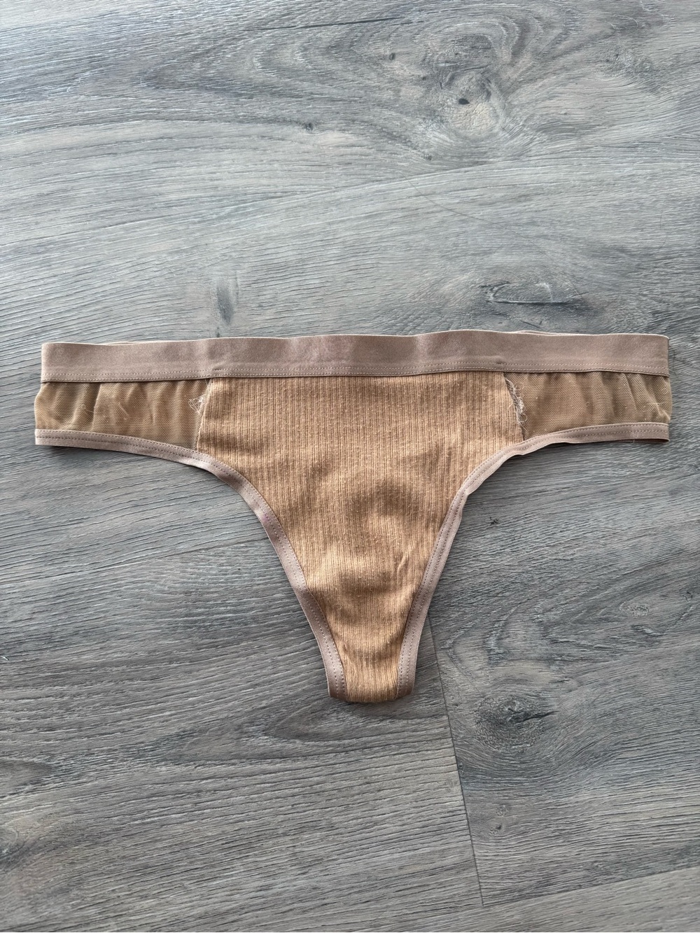Aerie Mesh / Ribbed Thong